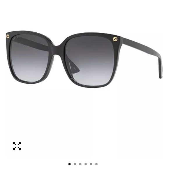Gucci GG0022S Black Gradient Sunglasses - Picture 1 of 9